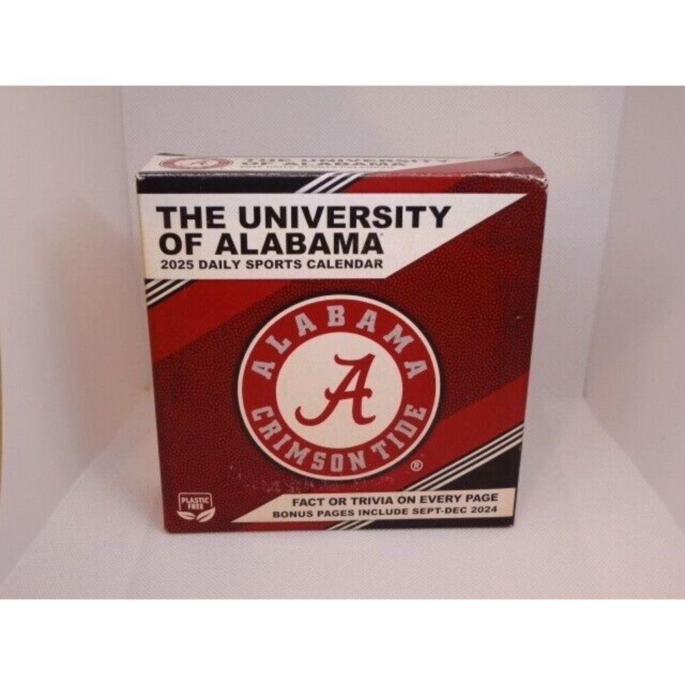 Turner Alabama Crimson Tide 2025 Daily Box Calendar w
